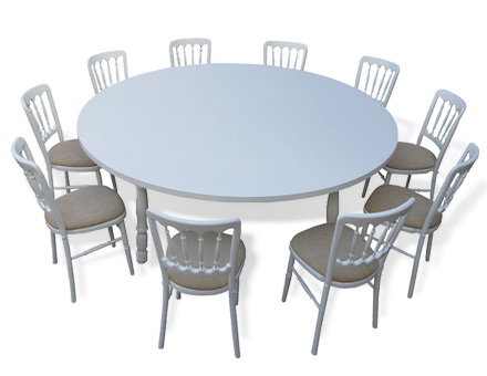 Round table with Mills chairs set